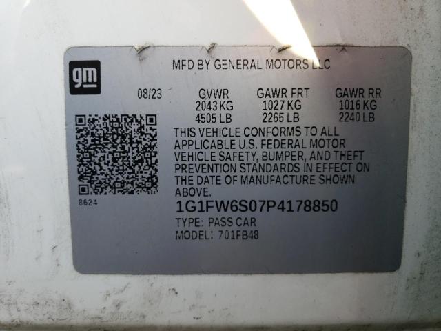 2023 CHEVROLET BOLT EV 1L - 1G1FW6S07P4178850
