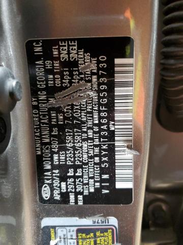 2015 KIA SORENTO LX - 5XYKT3A68FG593730