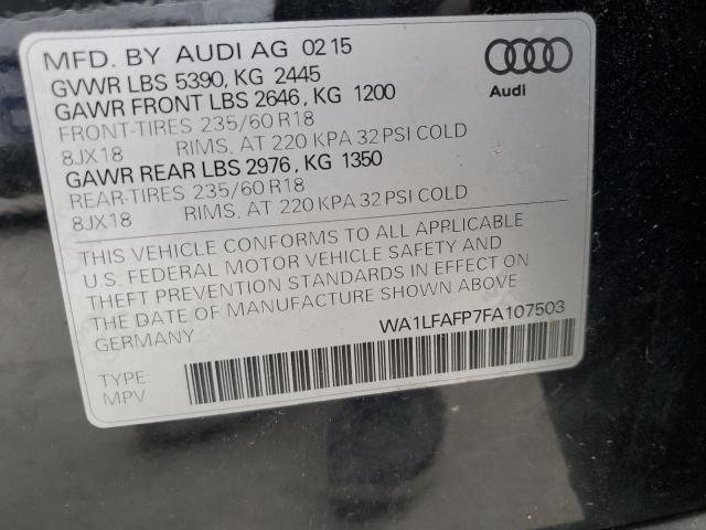 2015 AUDI Q5 PREMIUM - WA1LFAFP7FA107503