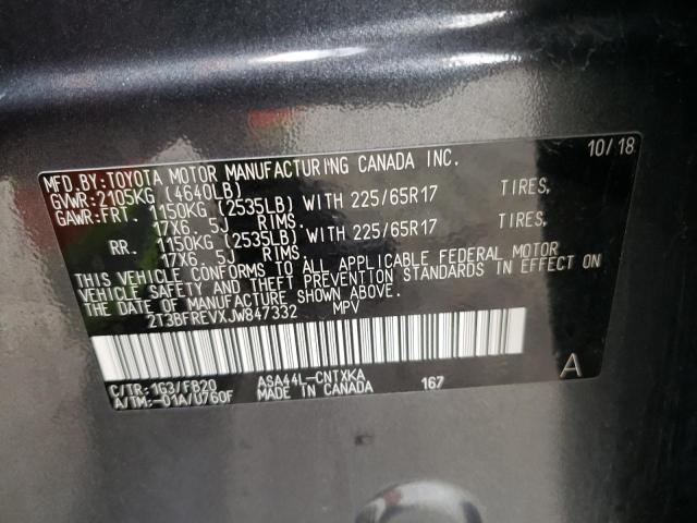 2018 TOYOTA RAV4 LE - 2T3BFREVXJW847332