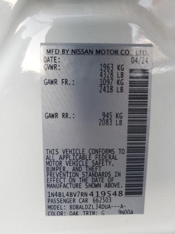 2024 NISSAN ALTIMA S - 1N4BL4BV7RN419548