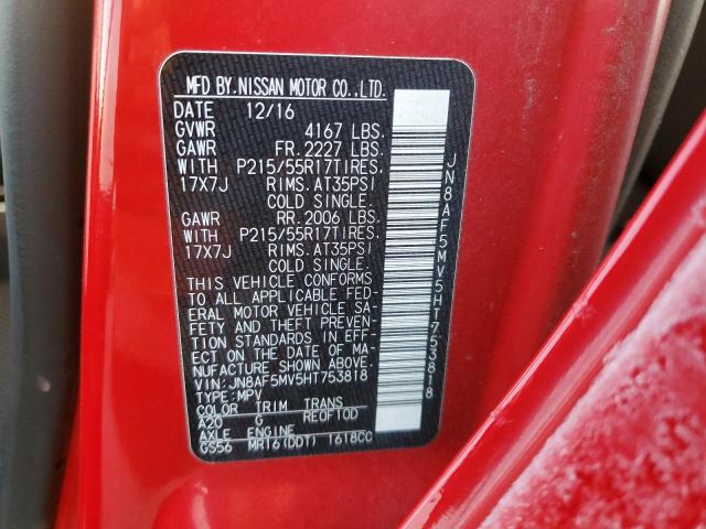 2017 NISSAN JUKE S - JN8AF5MV5HT753818