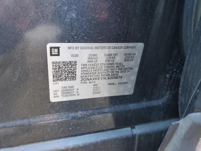 2020 CHEVROLET EQUINOX LT - 2GNAXKEV9L6205674