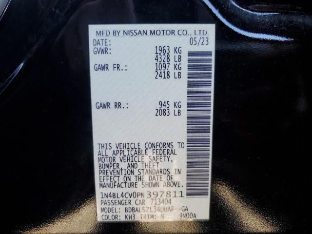 2023 NISSAN ALTIMA SR - 1N4BL4CV0PN397811