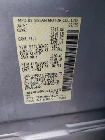 2015 NISSAN ARMADA SV - 5N1BA0ND9FN611413