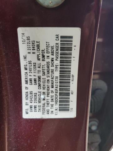 2015 HONDA ACCORD EXL - 1HGCR3F85FA010738