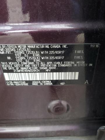 2017 TOYOTA RAV4 XLE - 2T3WFREV6HW329424