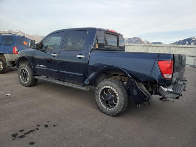 NISSAN TITAN XE 2008 blue crew pic gas 1N6AA07C88N358038 photo #3