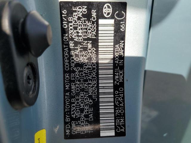 VIN JTDZN3EU9GJ049899 2016 TOYOTA PRIUS no.12