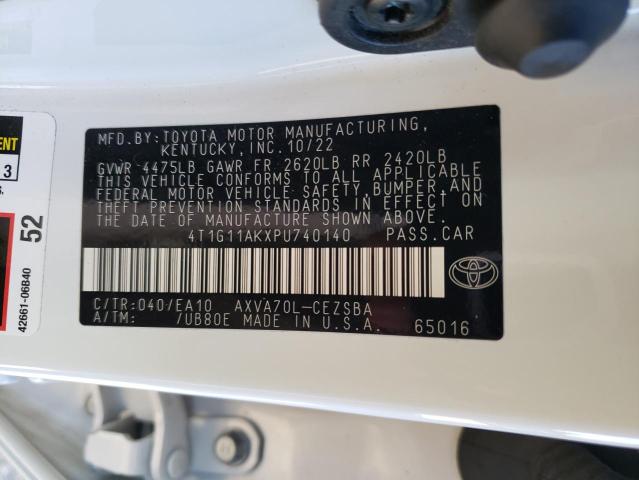 2023 TOYOTA CAMRY SE N - 4T1G11AKXPU740140