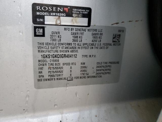 2016 GMC YUKON XL C - 1GKS1GKC6GR484112