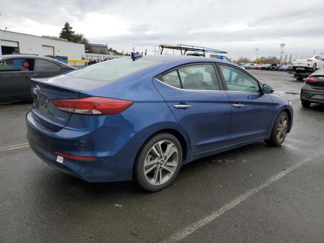 HYUNDAI ELANTRA SE 2017 blue  gas 5NPD84LFXHH046449 photo #4