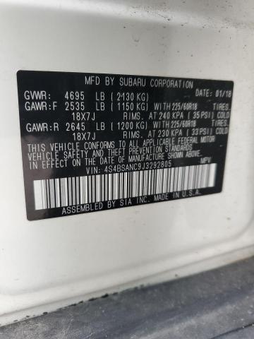 2018 SUBARU OUTBACK 2. - 4S4BSANC9J3292805