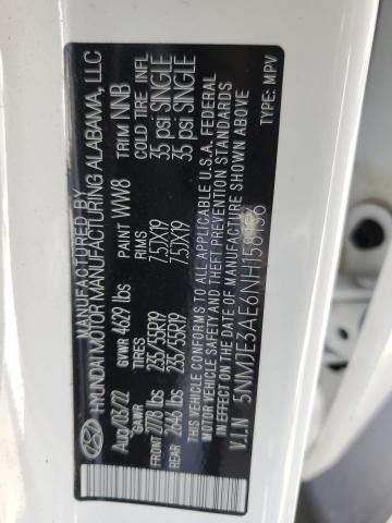 2022 HYUNDAI TUCSON LIM 5NMJE3AE6NH158156