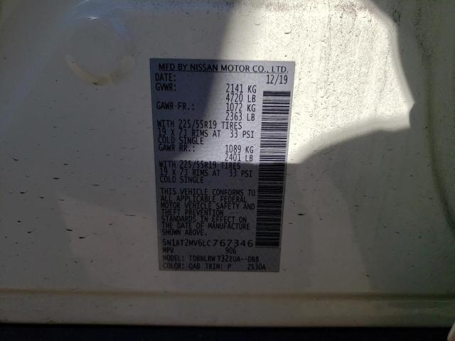 2020 NISSAN ROGUE S - 5N1AT2MV6LC767346