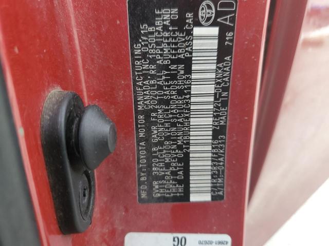 2015 TOYOTA COROLLA L - 2T1BURHEXFC341163