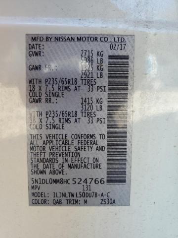 2017 INFINITI QX60 - 5N1DL0MM8HC524766
