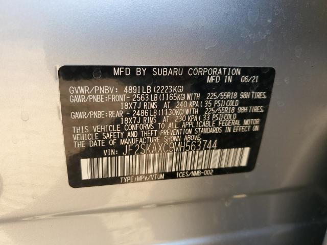 2021 SUBARU FORESTER T - JF2SKAXC9MH563744