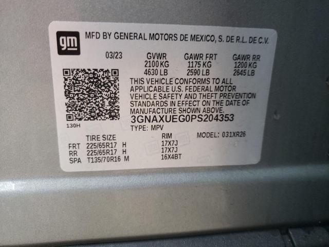 2023 CHEVROLET EQUINOX LT - 3GNAXUEG0PS204353