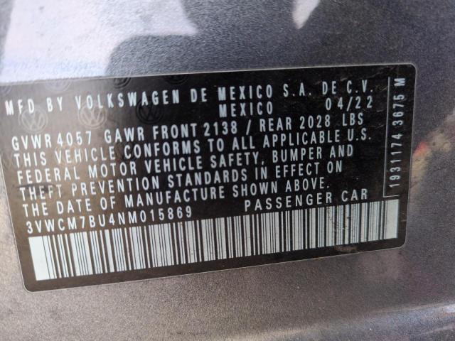 2022 VOLKSWAGEN JETTA S - 3VWCM7BU4NM015869