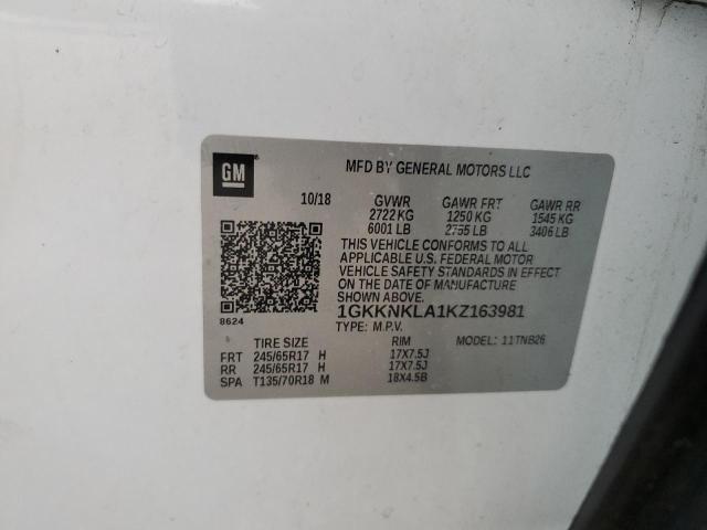 2019 GMC ACADIA SLE - 1GKKNKLA1KZ163981