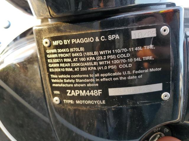 2006 VESPA LX 150 ZAPM448F865004281
