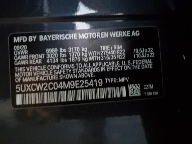 VIN 5UXCW2C04M9E25419 2021 BMW X7 no.13