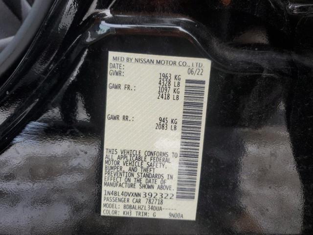 2022 NISSAN ALTIMA SV - 1N4BL4DVXNN392322