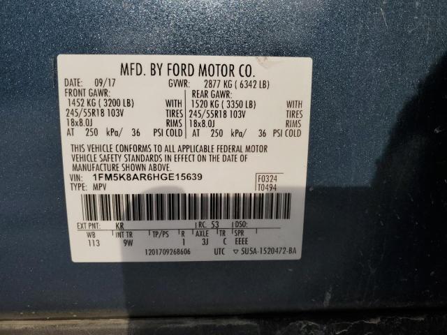 2017 FORD EXPLORER P - 1FM5K8AR6HGE15639