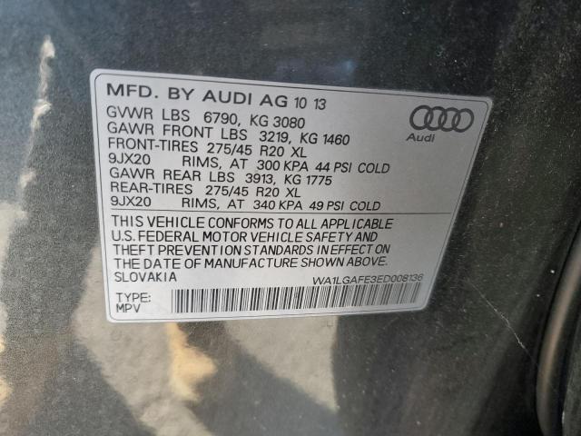 VIN WA1LGAFE3ED008136 2014 AUDI Q7 no.13