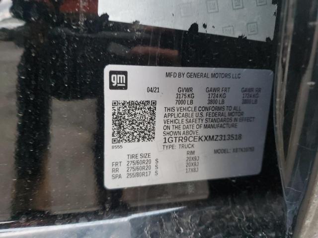 2021 GMC SIERRA K15 - 1GTR9CEKXMZ313518