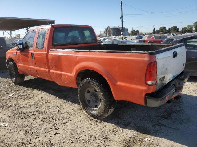 FORD F250 SUPER 2007 orange 4dr ext gas 1FTSX20517EA34246 photo #3