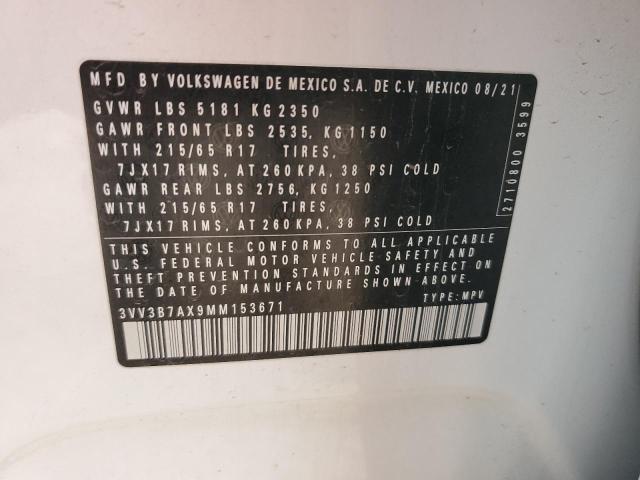 2021 VOLKSWAGEN TIGUAN SE - 3VV3B7AX9MM153671