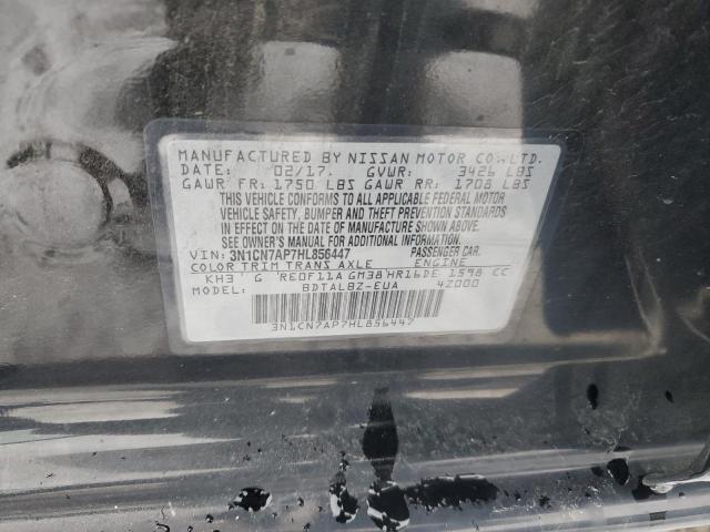 2017 NISSAN VERSA S - 3N1CN7AP7HL856447