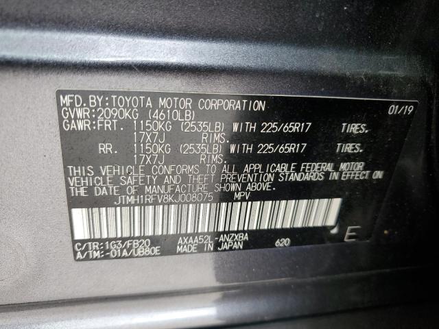2019 TOYOTA RAV4 LE - JTMH1RFV8KJ008075