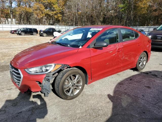 HYUNDAI ELANTRA SE 2018 red  gas 5NPD84LF7JH305050 photo #1