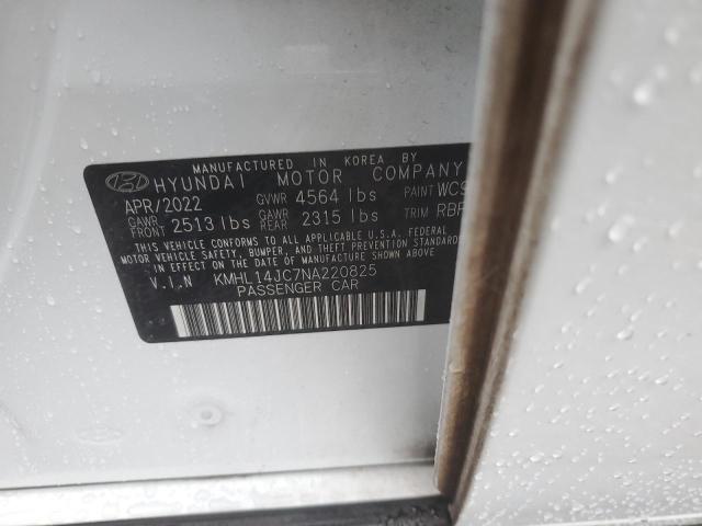 2022 HYUNDAI SONATA N L KMHL14JC7NA220825