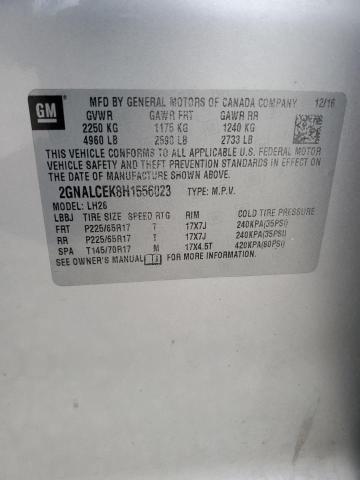 2017 CHEVROLET EQUINOX LT - 2GNALCEK8H1556023