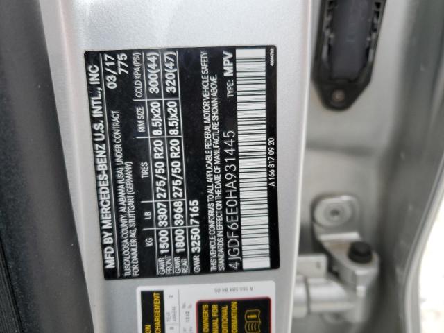 2017 MERCEDES-BENZ GLS 450 4M - 4JGDF6EE0HA931445