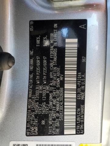 2020 TOYOTA SIENNA XLE - 5TDYZ3DC4LS026066