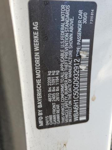 2016 BMW 640 I WBA6H1C50GD932912