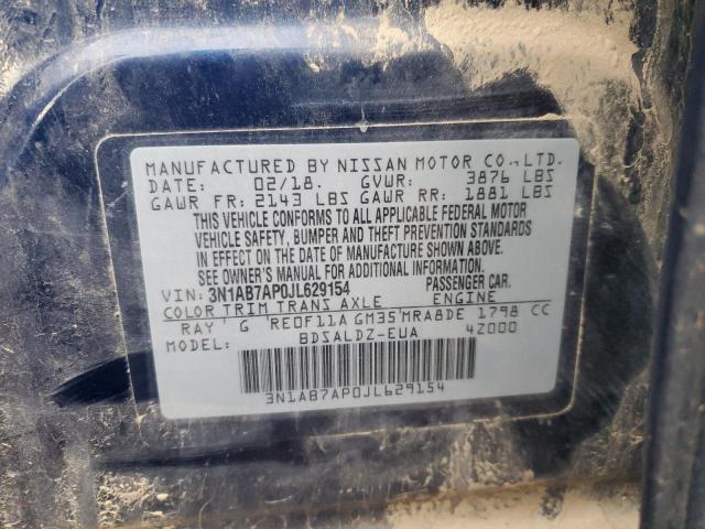 2018 NISSAN SENTRA S - 3N1AB7AP0JL629154