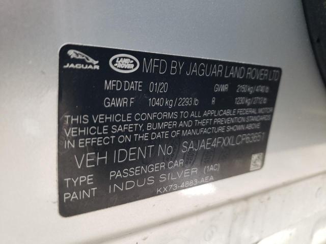 2020 JAGUAR XE S SAJAE4FXXLCP63651