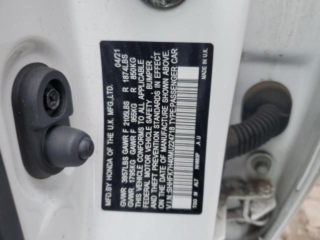 2021 HONDA CIVIC SPOR - SHHFK7H40MU224718