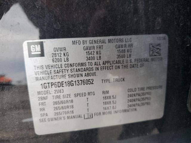 2016 GMC CANYON SLT 1GTP6DE18G1376052