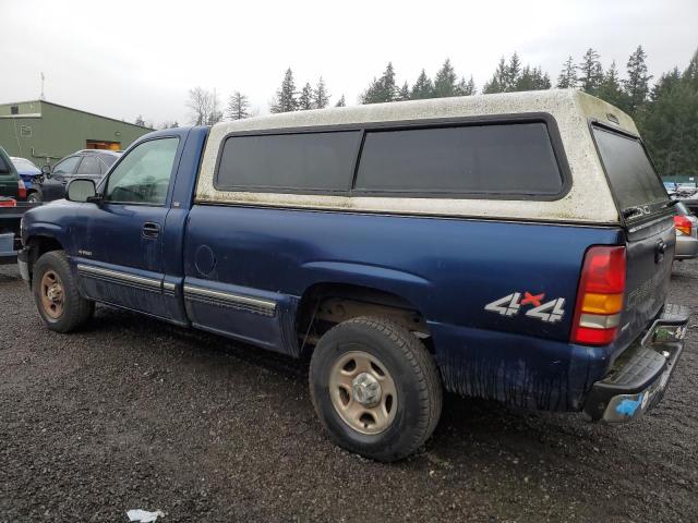 CHEVROLET SILVERADO 2000 blue  gas 1GCEK14W5YE223802 photo #3