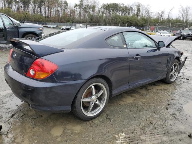 HYUNDAI TIBURON GT 2004 blue  gas KMHHN65F34U127906 photo #4