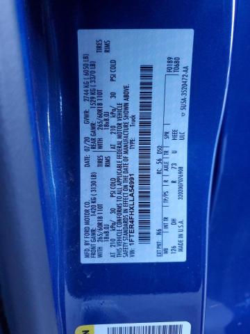 2020 FORD RANGER XL - 1FTER4FHXLLA54991
