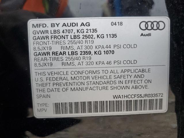 2018 AUDI Q3 PREMIUM - WA1HCCFS5JR033572