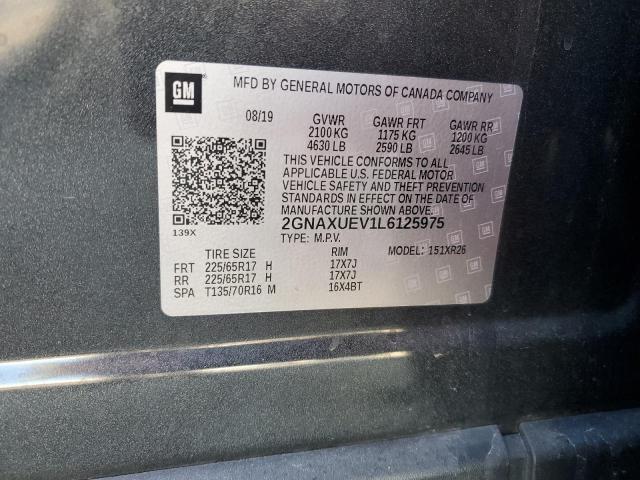 2020 CHEVROLET EQUINOX LT - 2GNAXUEV1L6125975